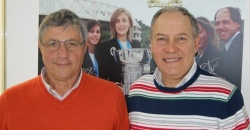 Emilio Sodano (Consigliere Federale della FIT) e Luciano Ginestra (Presidente Regionale FIT Abruzzo-Molise) rispettivamente della stella d'oro e della stella di bronzo al merito sportivo.