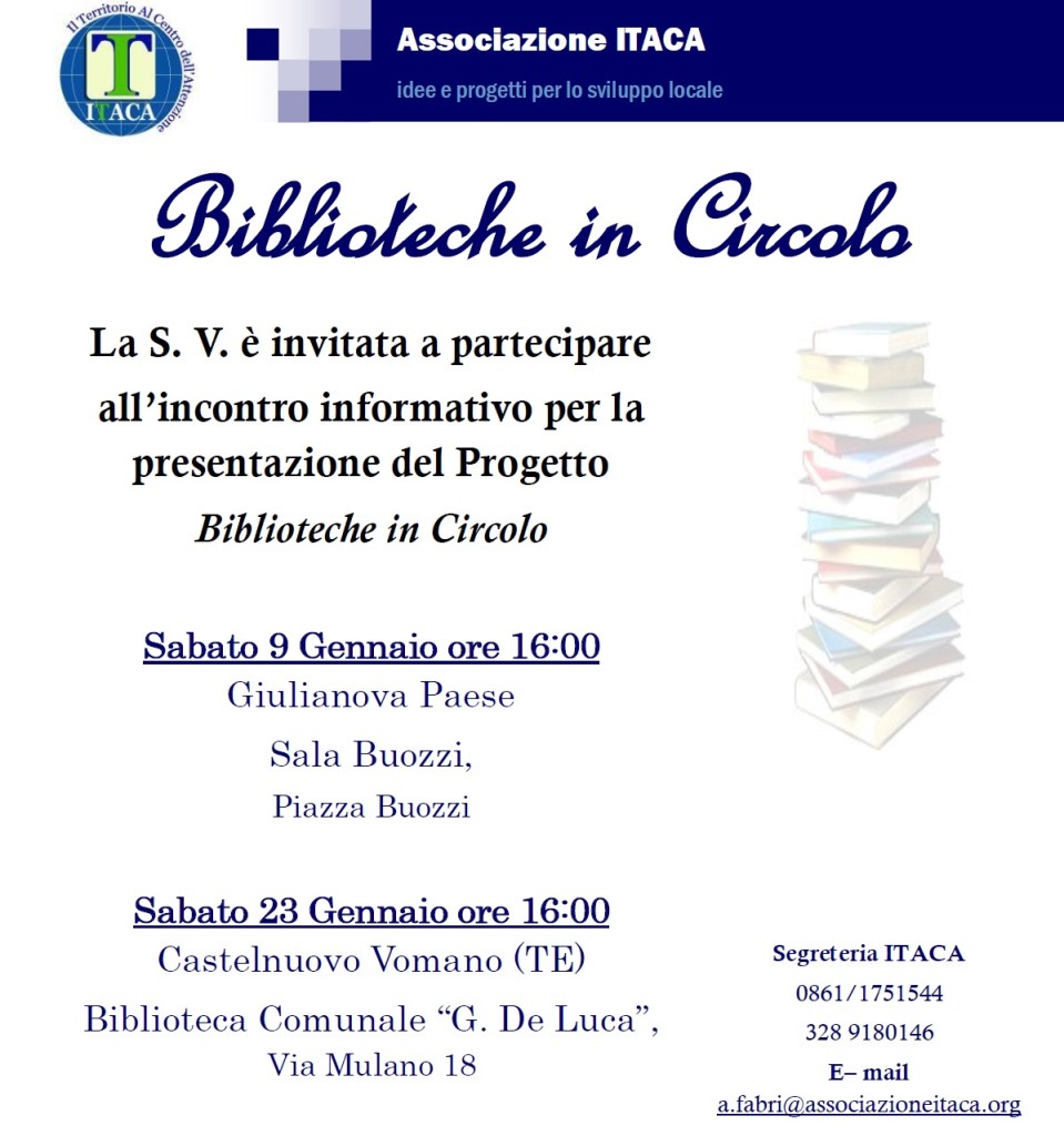 Invito biblioteche in circolo