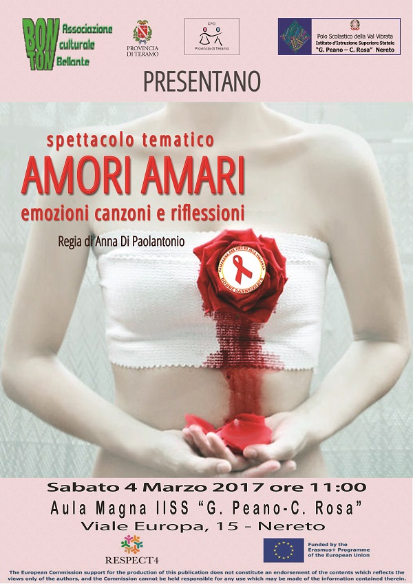 Locandina Amori Amari Nereto - 4 Marzo 2017