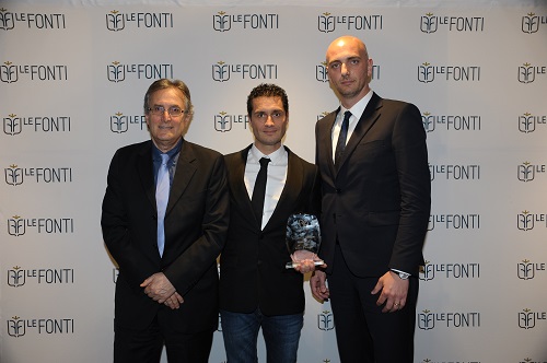 Lorenzo Dattoli al centro con i suoi collaboratori Venanzio Rossi ed Enrico Fracassa